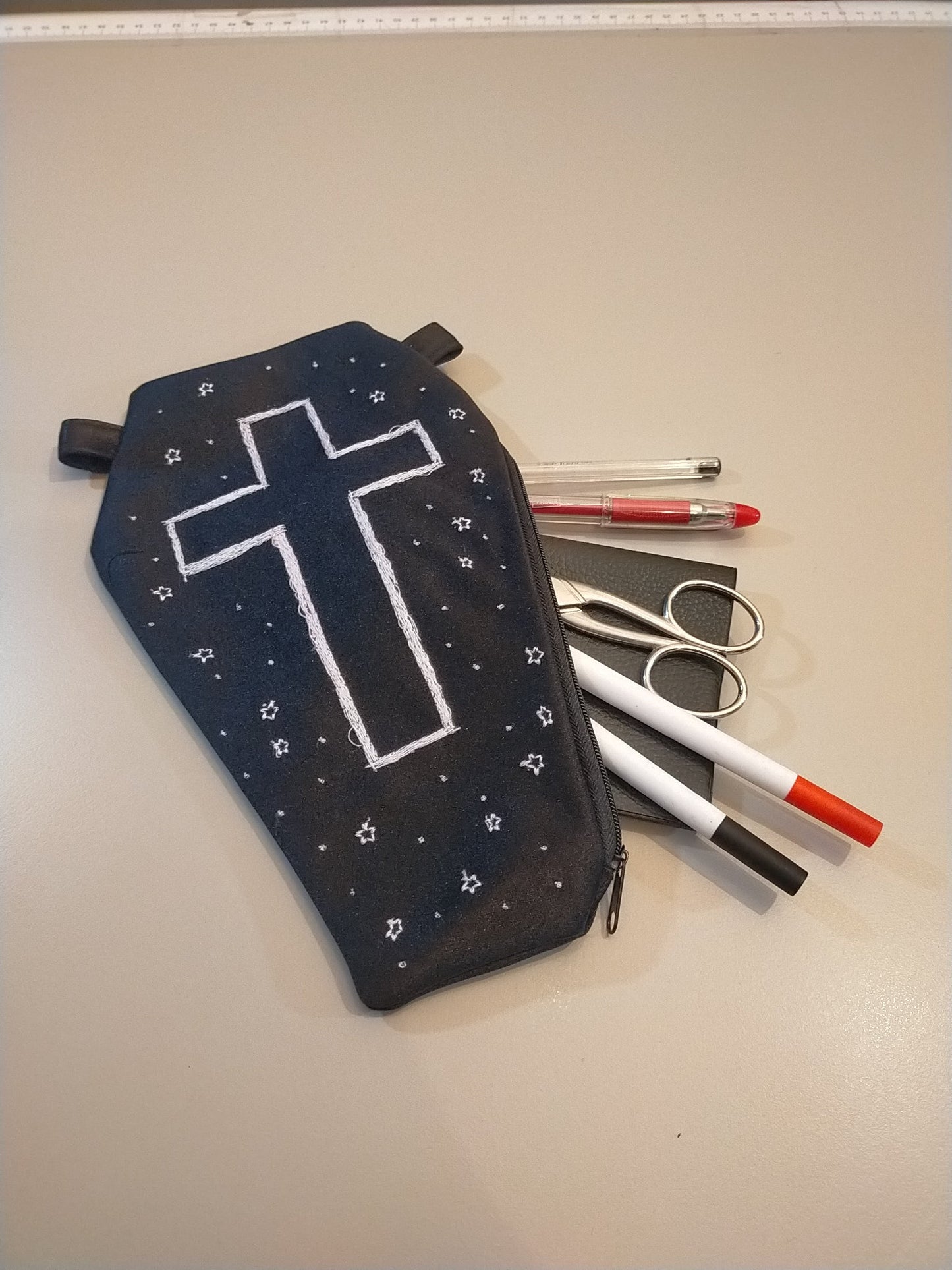 Pochette bara ricamata - MartyDarkSartoria