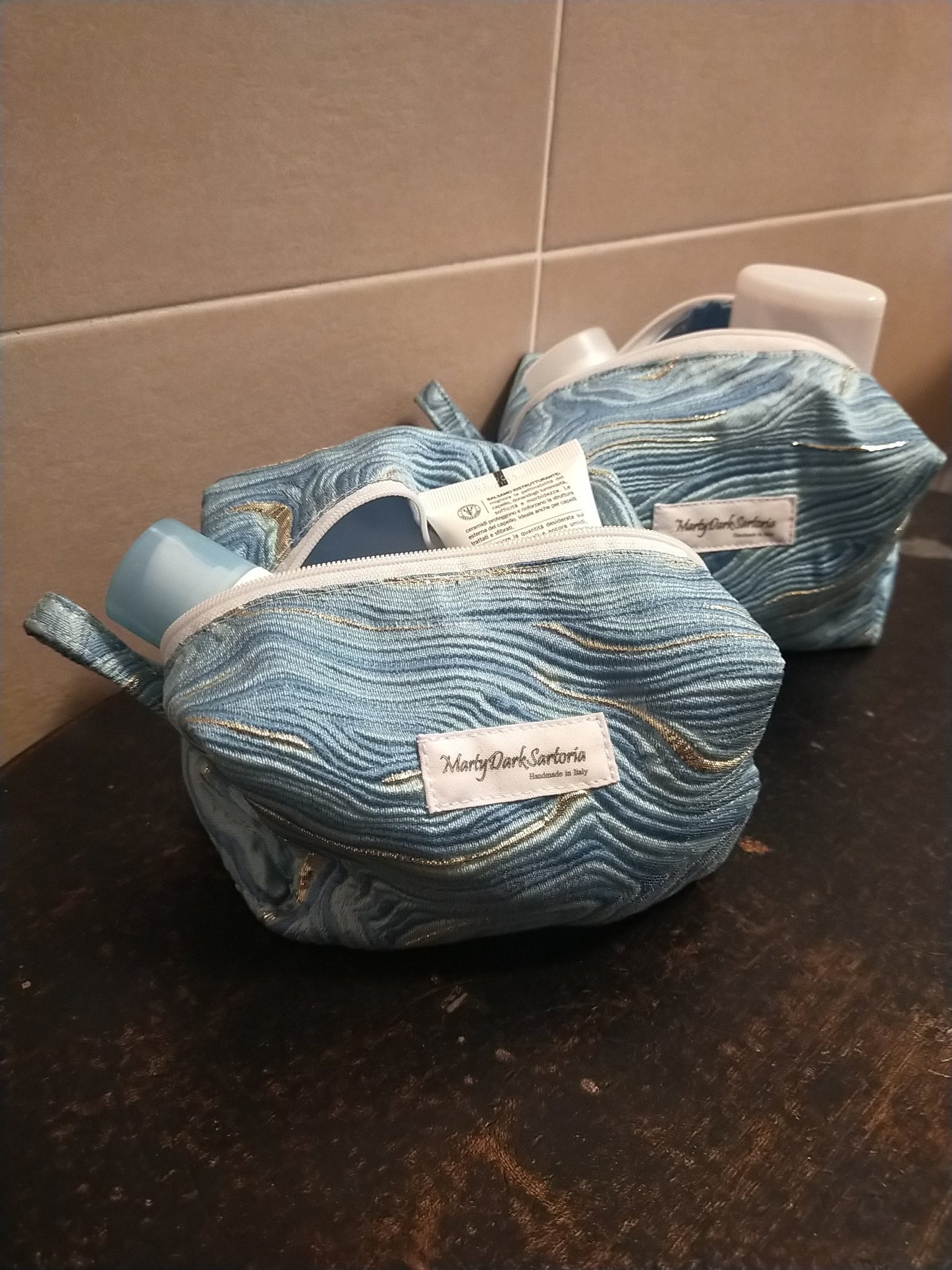 Pochette fantasia marmorizzata - MartyDarkSartoria