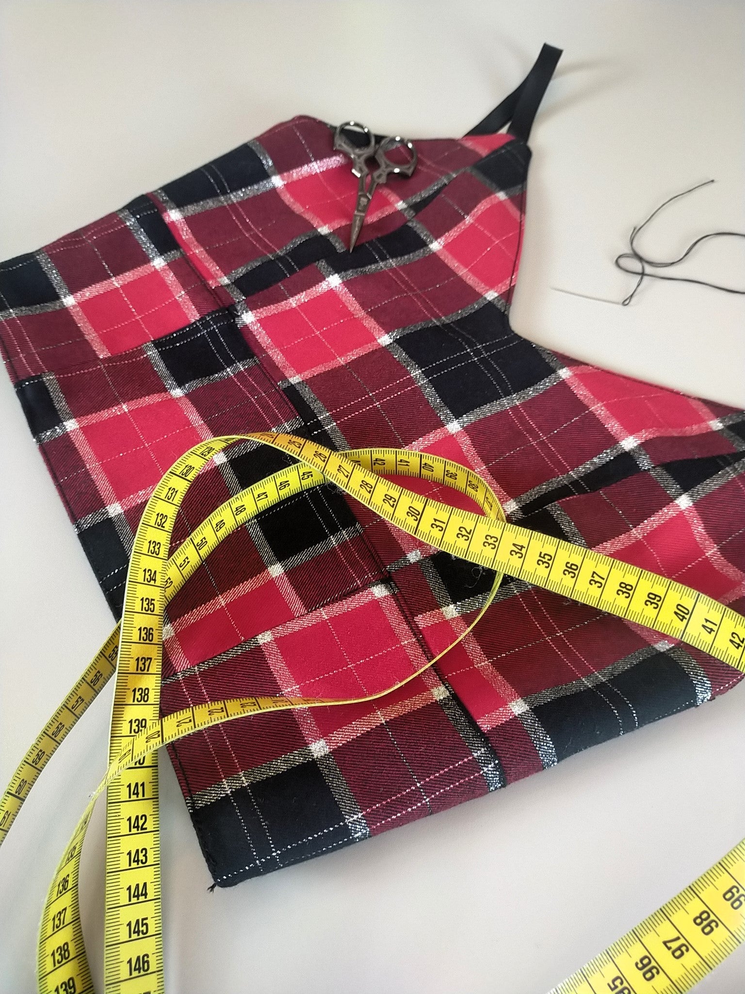 Bralette "ATENA" in tartan - MartyDarkSartoria