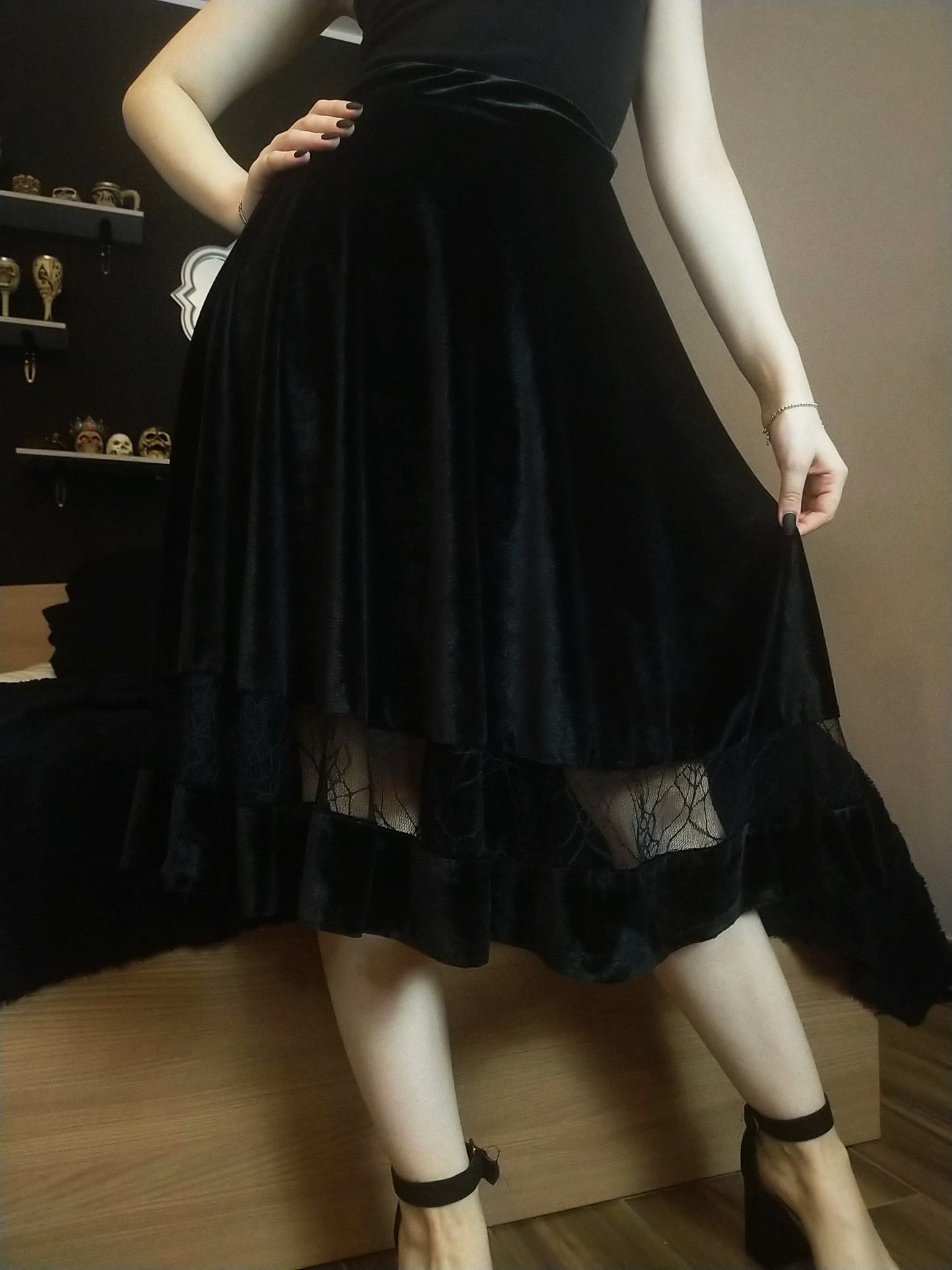 Gonna 'Vesta' in velluto e tulle - MartyDarkSartoria