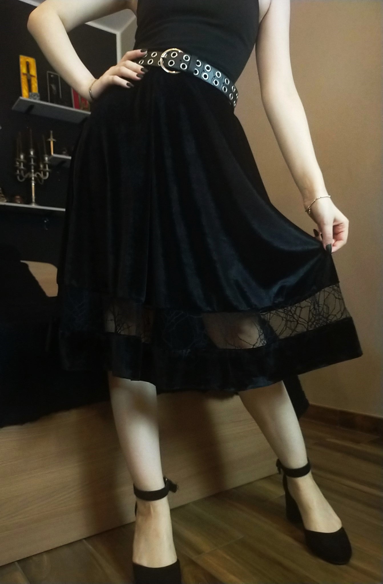 Gonna 'Vesta' in velluto e tulle - MartyDarkSartoria