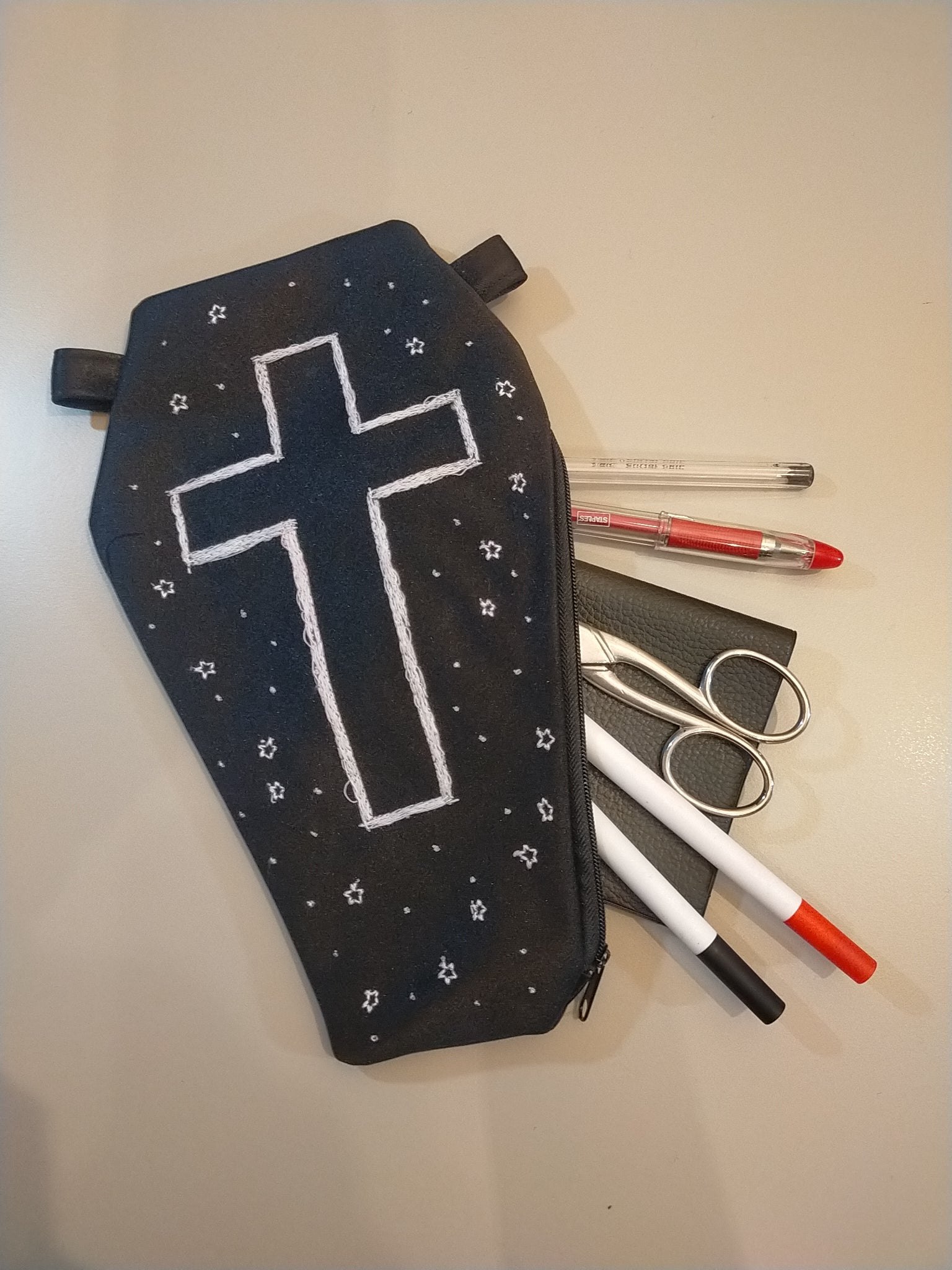 Pochette bara ricamata - MartyDarkSartoria