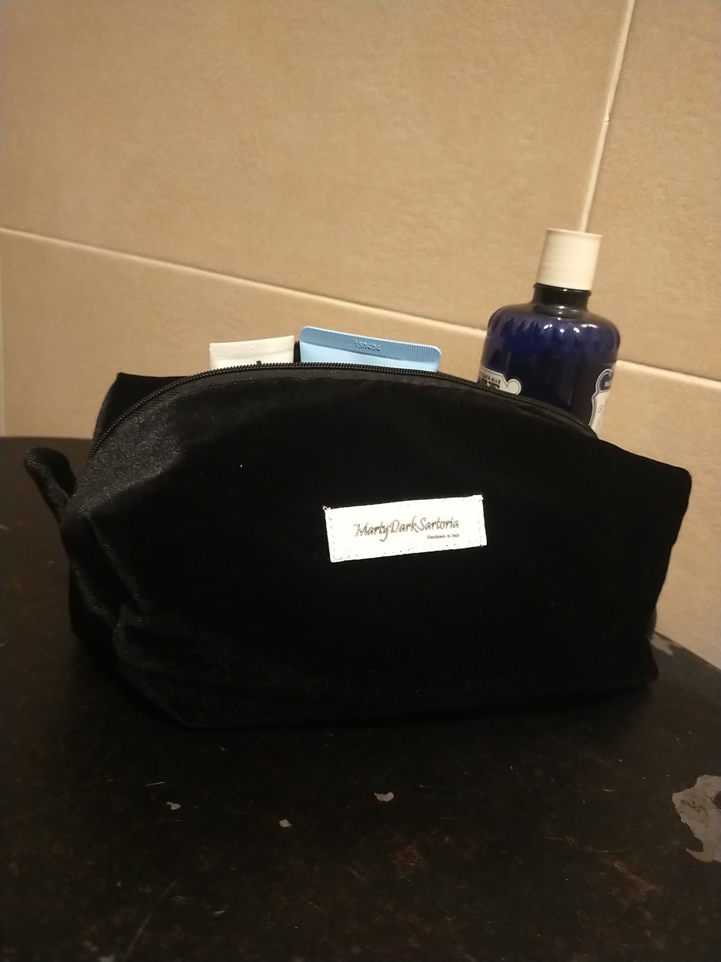 Pochette in velluto (taglia media) - MartyDarkSartoria