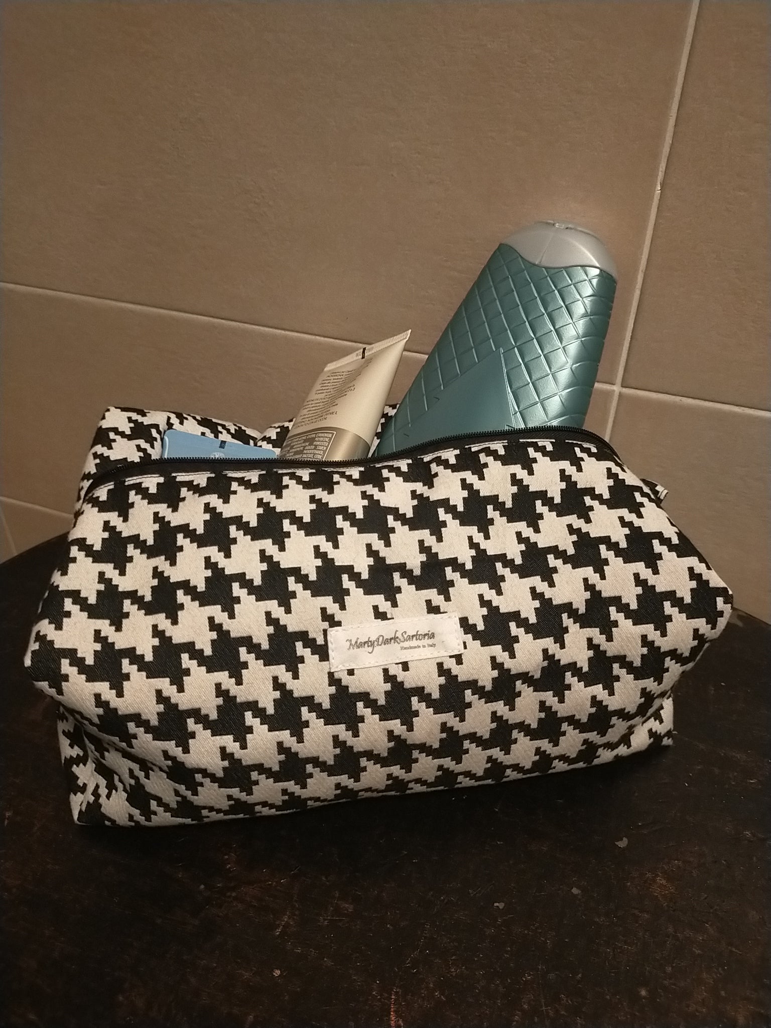 Pochette pied de poule (taglia grande) - MartyDarkSartoria