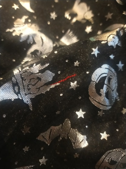 Pochette tessuto fantasia halloween - MartyDarkSartoria